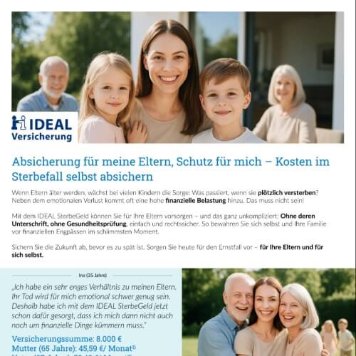 Absicherung für meine Eltern